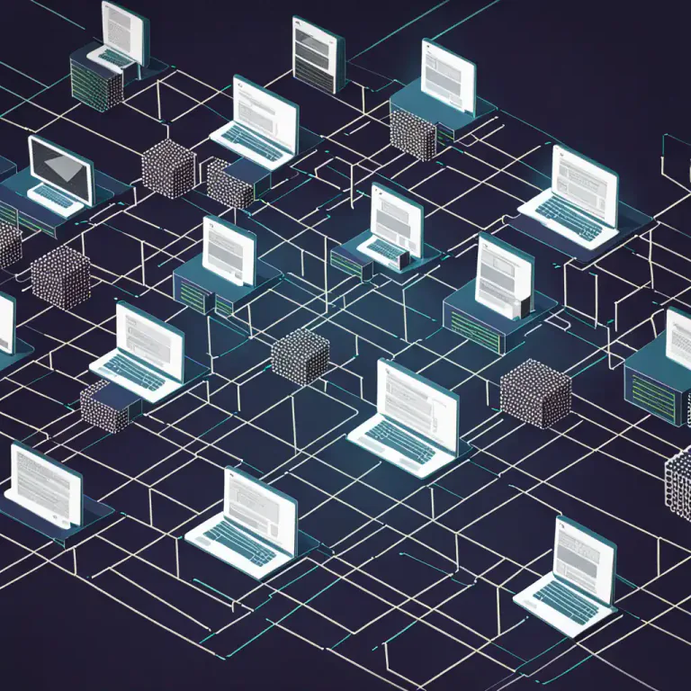Visual representation of "ledger" - In computing, a decentralized database maintained by various participants, especially in blockchain