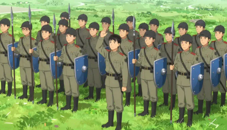 Visual representation of "regiment" - A team of soldiers under one leader