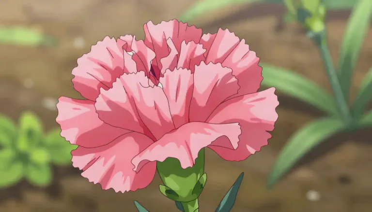 Visual representation of "carnation" - A type of flower that is often bright pink or white.