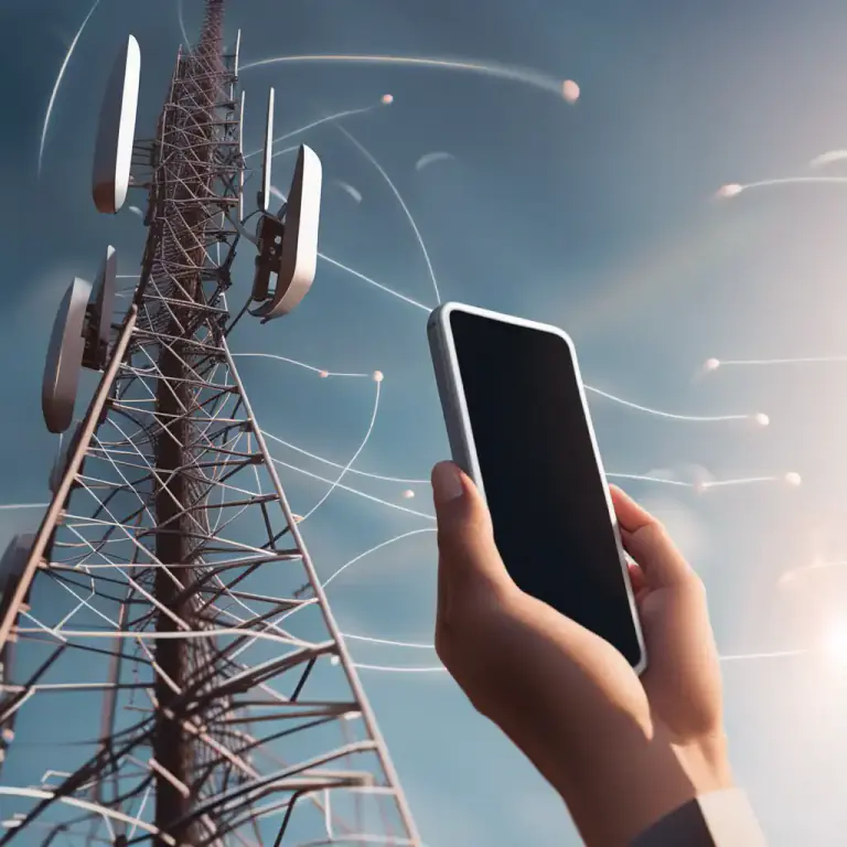 Visual representation of "cellular" - Of or using signals transmitted and received over a network of cellular telephone towers