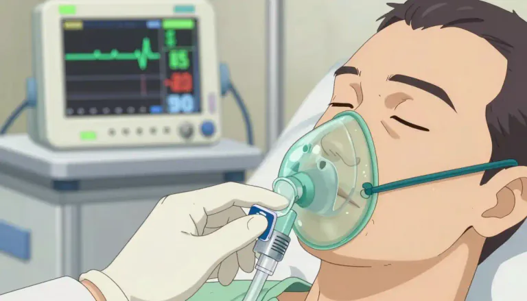 Visual representation of "capnography" - Capnography is a medical procedure that measures the concentration of carbon dioxide in exhaled air.