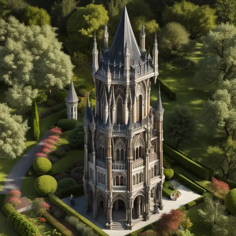 Visual representation of "folly" - A costly ornamental building with no practical purpose