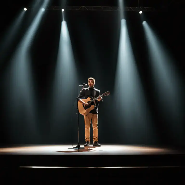 Visual representation of "spot" - A short portion of a performance