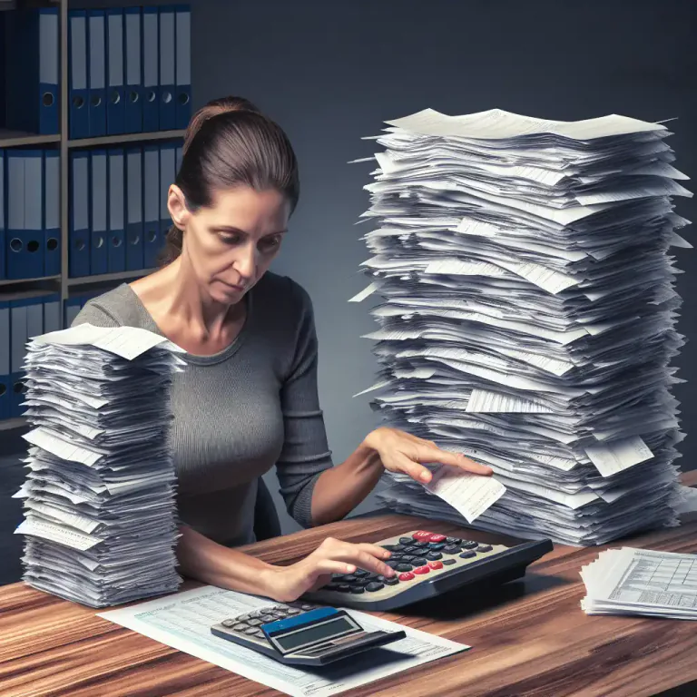 Visual representation of "itemize" - To specify the details of expenses or deductions in a financial context