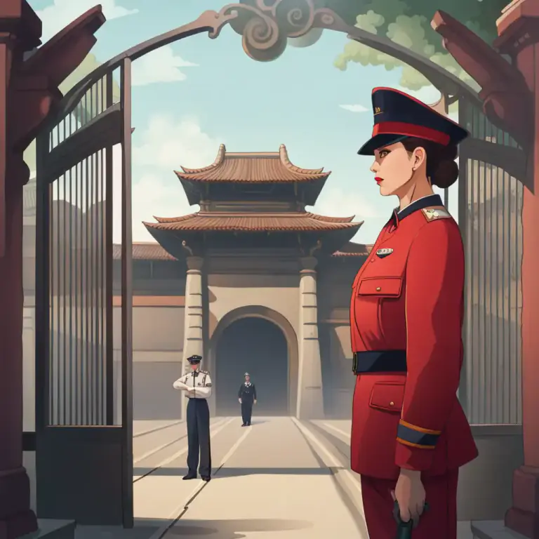 Visual representation of "porter" - A gatekeeper or doorkeeper
