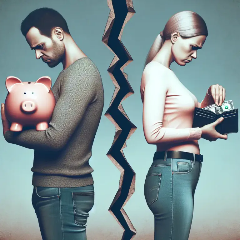Visual representation of "fissure" - A separation or disagreement between two things or persons.