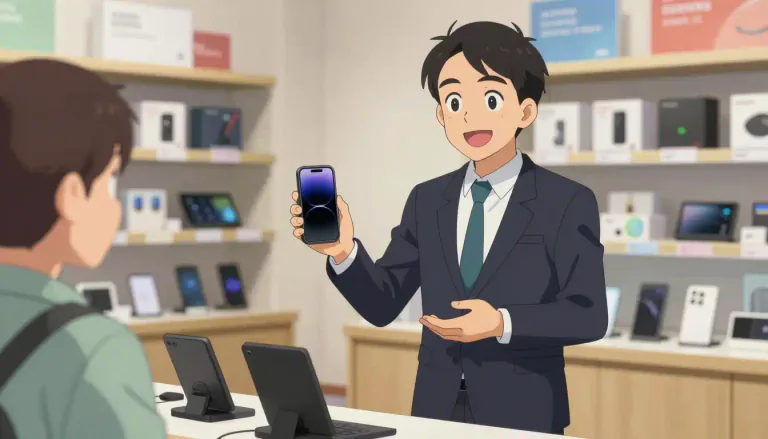 Visual representation of "salesman" - A person who sells goods, products, or services