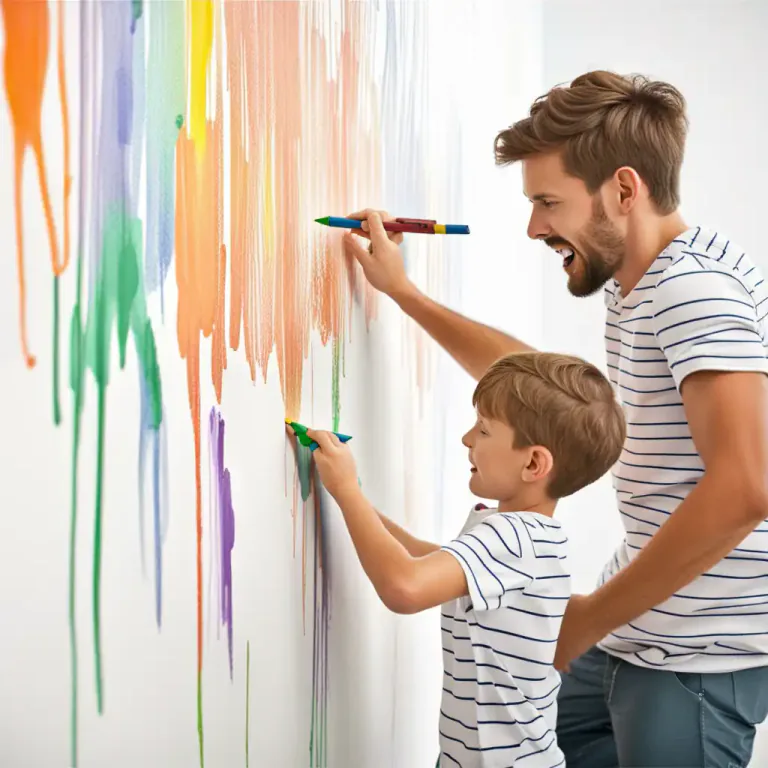 Visual representation of "boys will be boys" - Used to justify actions and behavior that may not be acceptable but are typical of boys or young men.
