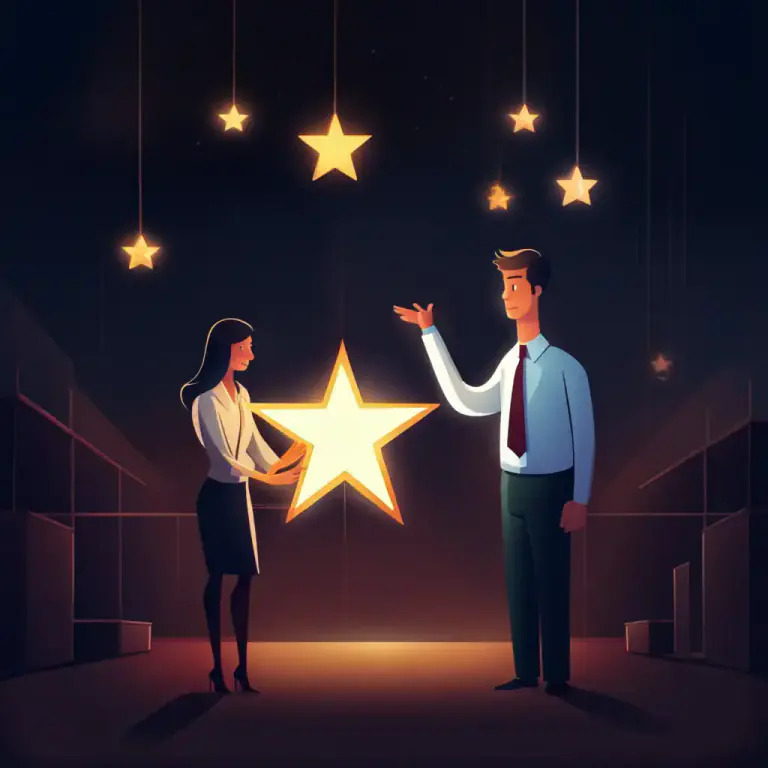 Visual representation of "in a state of grace" - Enjoying someone's favor or approval.