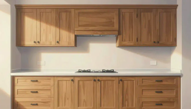 Visual representation of "cabinetry" - The design and construction of cabinets, especially for kitchens and bathrooms.