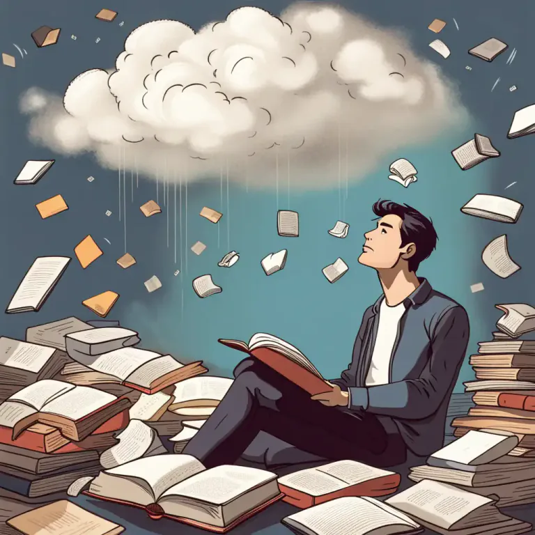 Visual representation of "absence" - A mental state in which a person is not paying attention to something