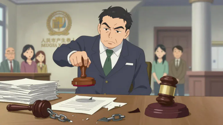Visual representation of "abolish" - To officially end or stop something, especially a law, rule or system