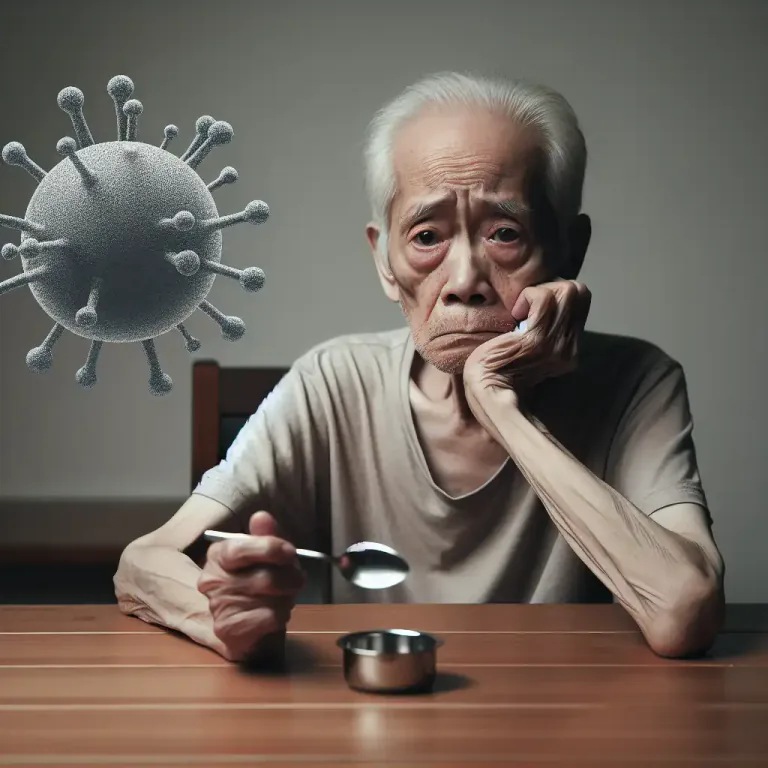 Visual representation of "malnutrition" - A medical condition caused by a lack of nutrients in the body, either from not enough food or from eating food without enough vitamins and minerals