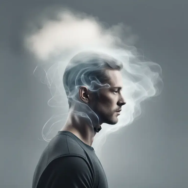 Visual representation of "not all there" - Not fully aware or not completely mentally sound