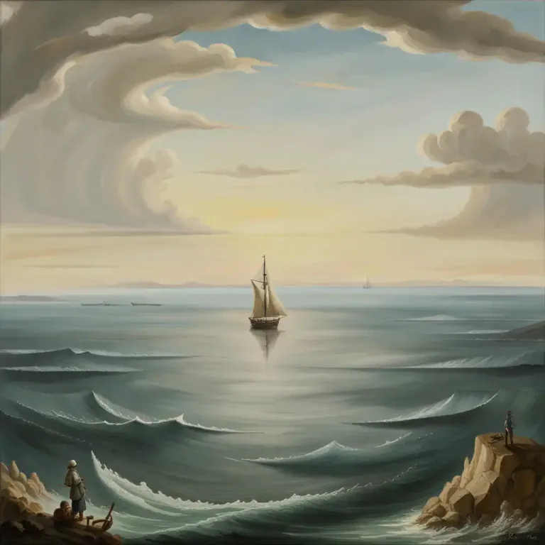 Visual representation of "ocean" - A very large area of sea surrounded by continents