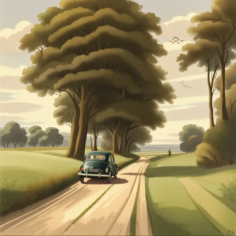 Visual representation of "berm" - A path or grass strip beside a road or railway.