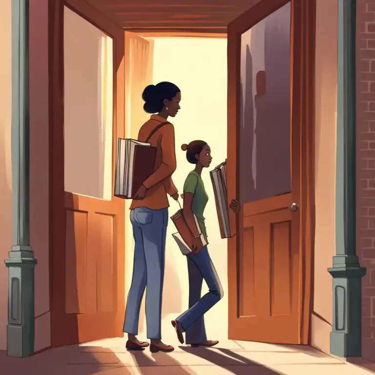 Visual representation of "bring round" - To deliver something to a place or person