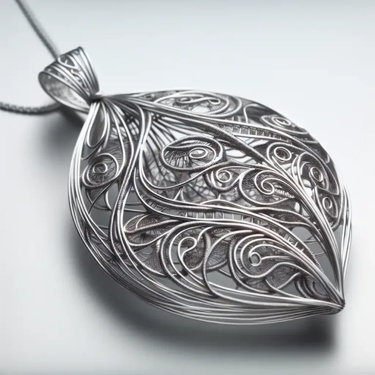 Visual representation of "reticulated" - Relating to or denoting a type of work with fine open network in gold or silver wire.