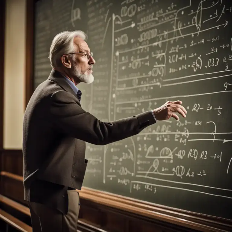 Visual representation of "academic" - A person who works as a teacher or researcher in a university