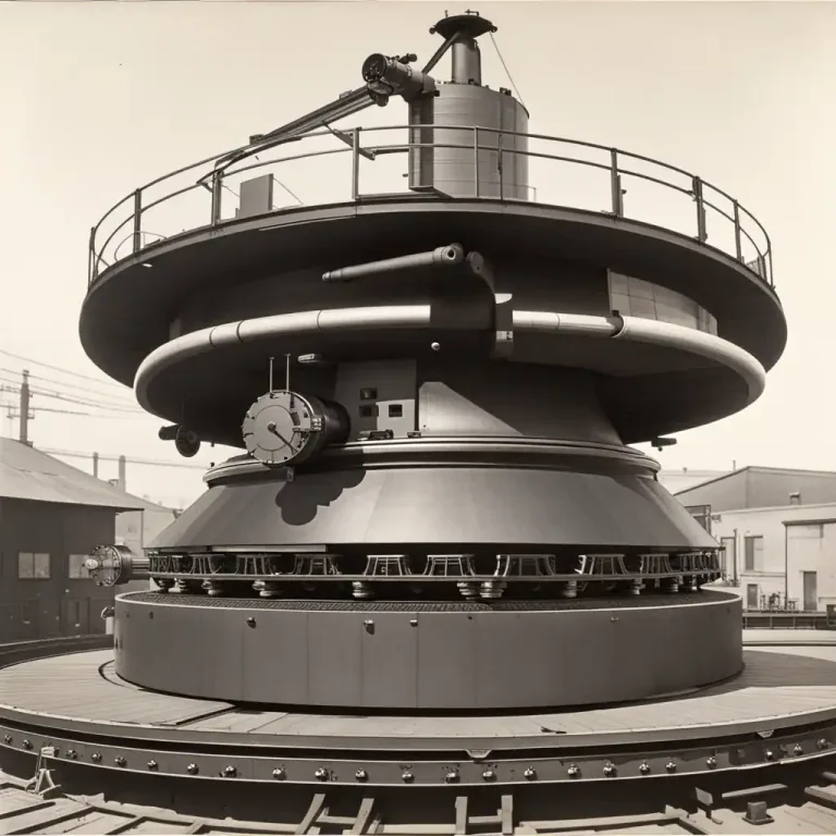 Visual representation of "turntable" - A circular revolving platform for turning vehicles or heavy loads.