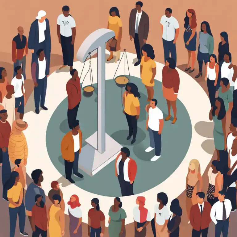 Visual representation of "uniformity" - The feature of a society, state, or system in which all persons are treated equally under the law