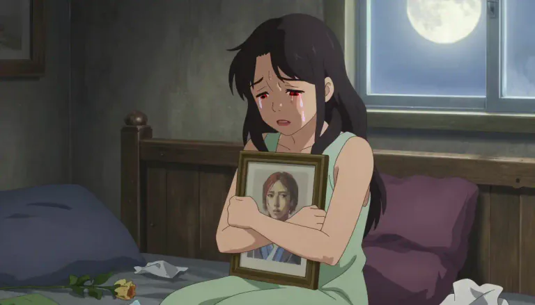 Visual representation of "grief" - The feeling of deep sorrow caused by losing someone you love