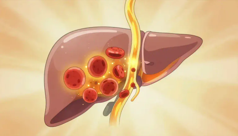 Visual representation of "bilirubin" - A yellow-orange substance found in bile. It is made when the body breaks down old red blood cells.