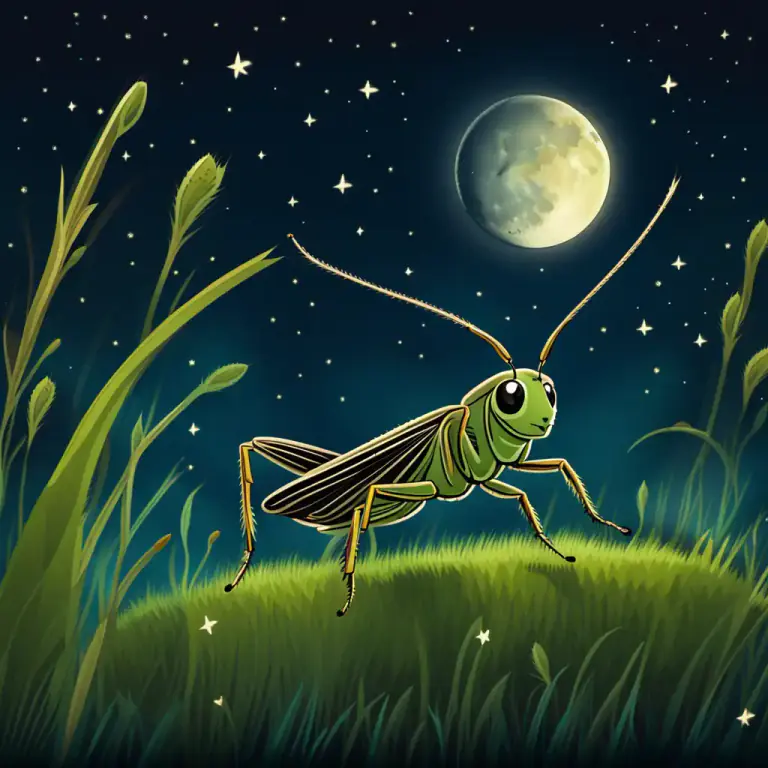 Visual representation of "cricket" - A small jumping insect related to the grasshoppers.