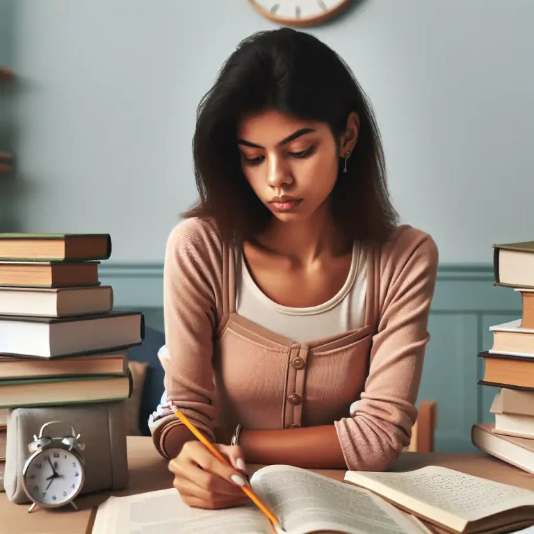 Visual representation of "revise" - To study again something you have learned, especially for an exam.