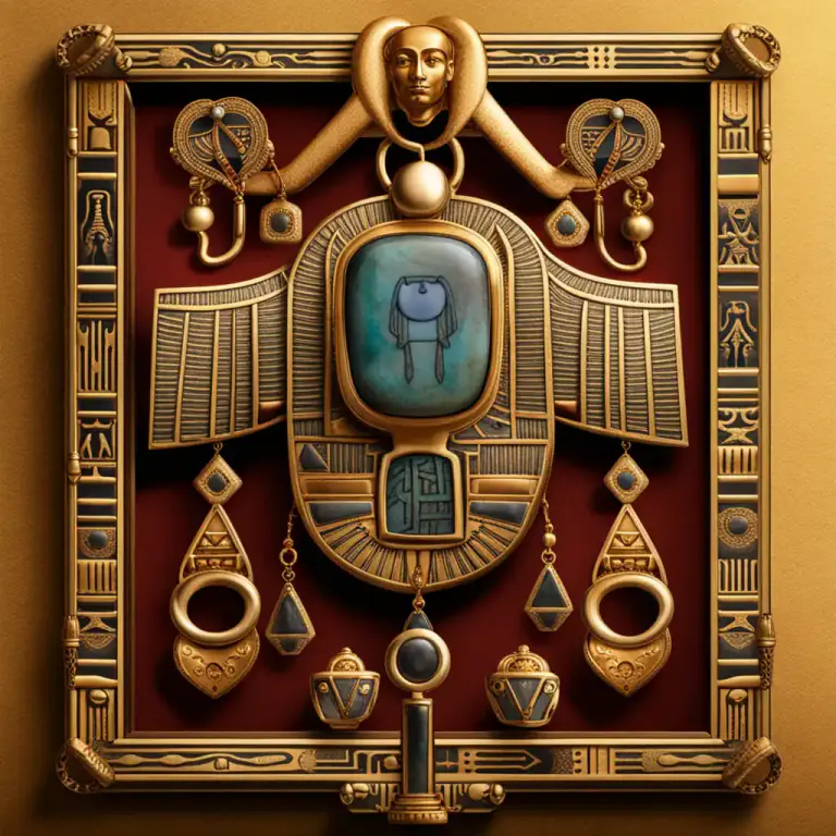 Visual representation of "amulet" - An ornament or small piece of jewelry thought to give protection against evil, danger, or disease
