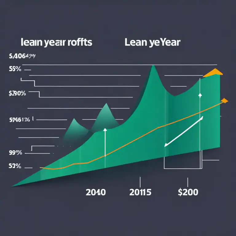 Visual representation of "lean" - Referring to a period of time characterized by below average success or productivity