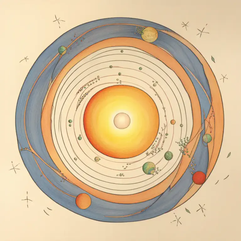 Visual representation of "go around" - To move in a circle or round about a point