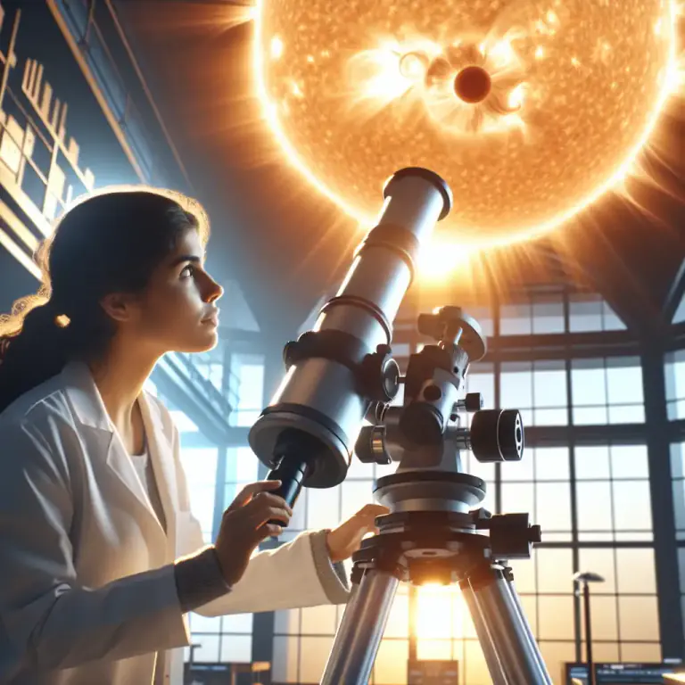 Visual representation of "heliograph" - A machine for photographing the sun.