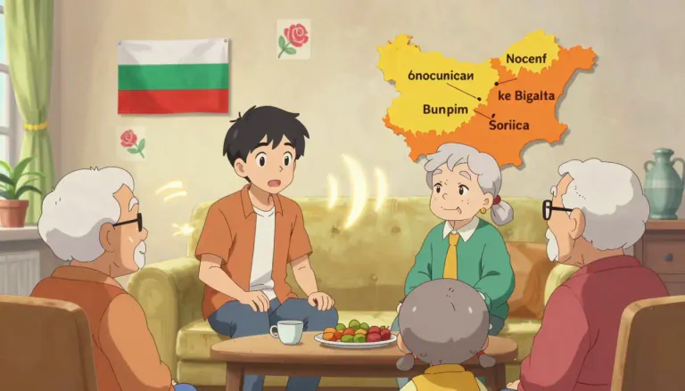 Visual representation of "bulgarian" - The official language of Bulgaria, which is a South Slavic language.