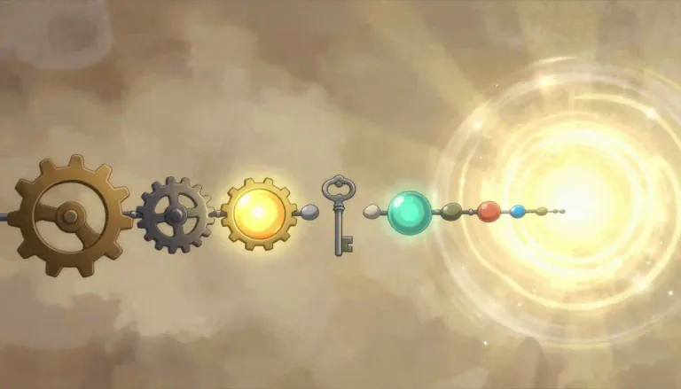 Visual representation of "concatenation" - Joining things together in a series or chain