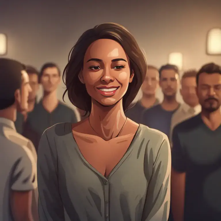 Visual representation of "confident" - Showing assurance and self-reliance