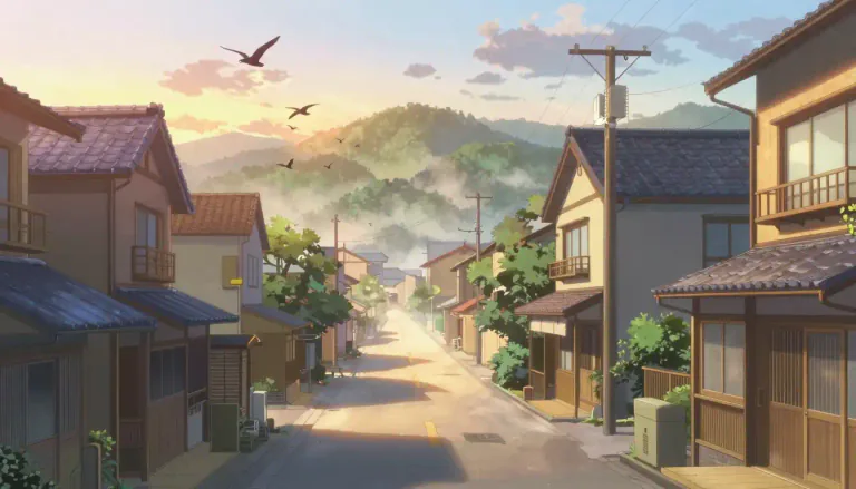 Visual representation of "asa" - In Japanese, it means morning