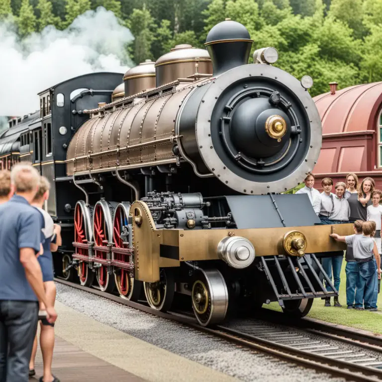 Visual representation of "mogul" - A type of steam locomotive with six wheels.
