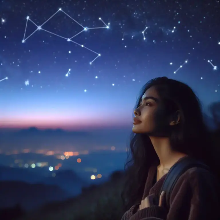 Visual representation of "ascendant" - In astrology, the sign of the zodiac that is rising in the eastern horizon at the specific time and location of an event.