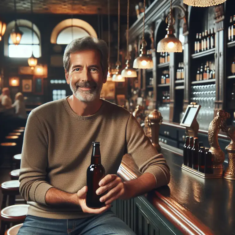 Visual representation of "stubby" - Refers to a type of short bottled beer