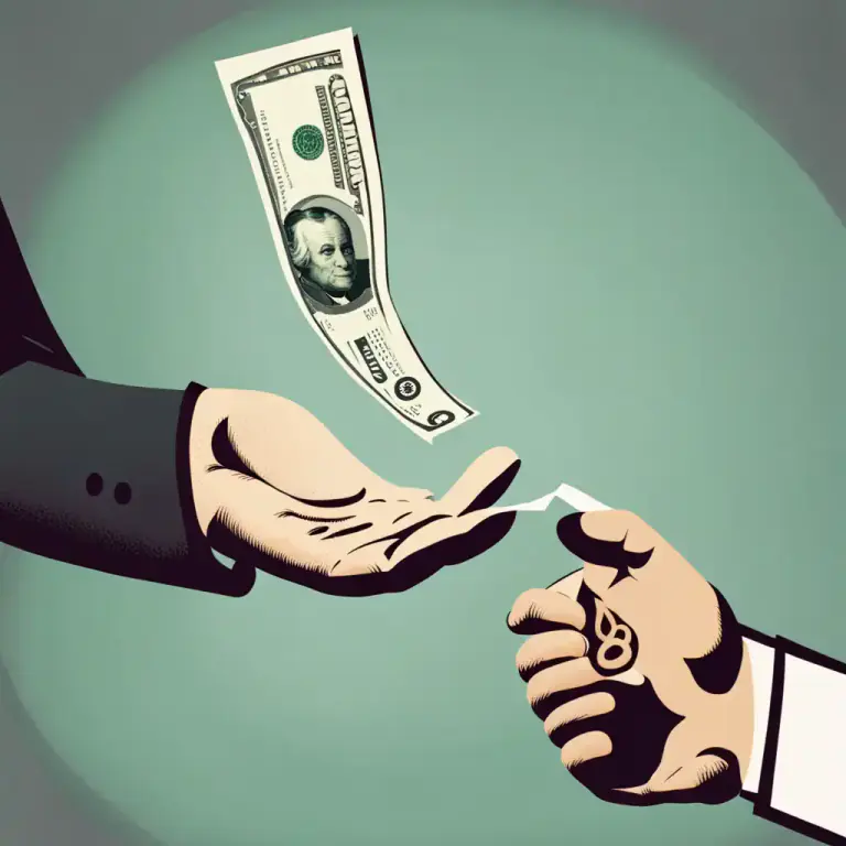Visual representation of "claw back" - To take back money that was previously given or owed.