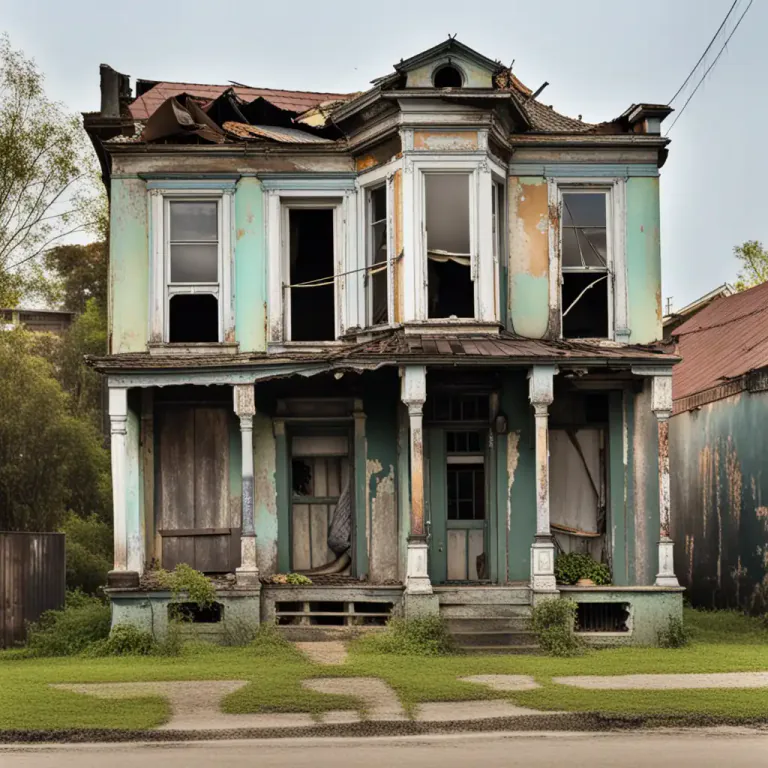 Visual representation of "unloved" - Not cared for or maintained properly