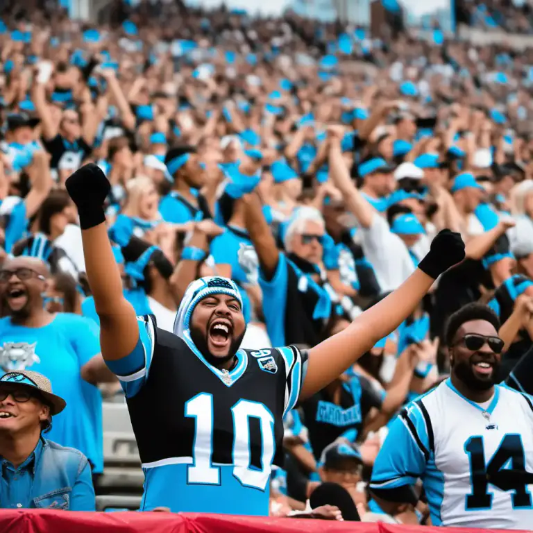 Visual representation of "panther" - A symbol representing the American football team, the Carolina Panthers.