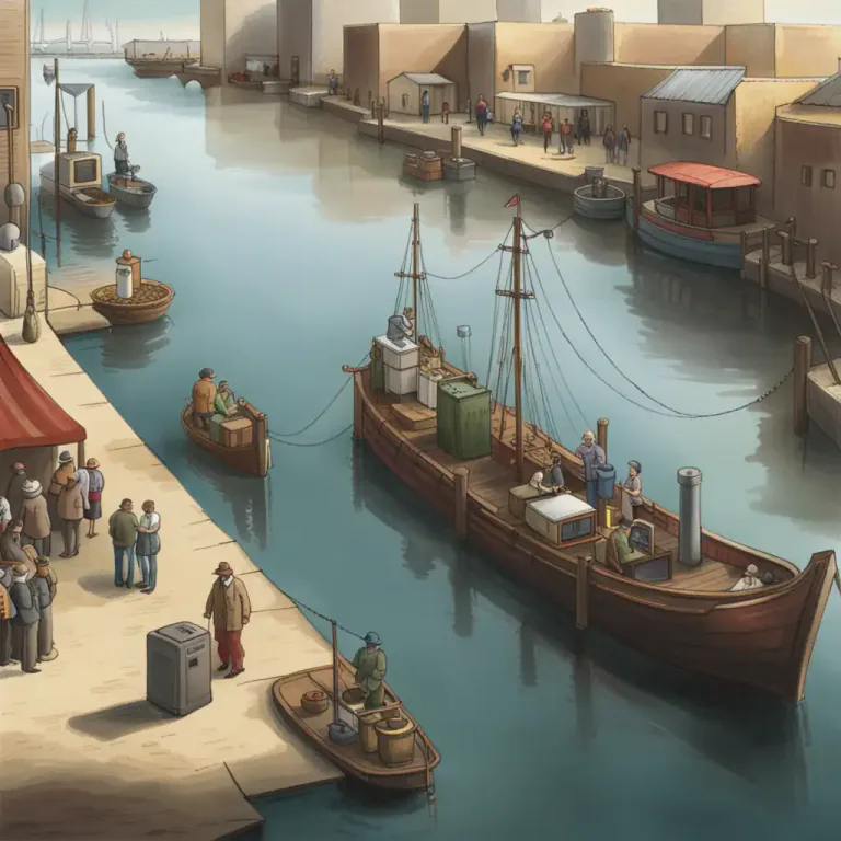 Visual representation of "conservancy" - A system used to prevent a public river or harbor from being polluted.