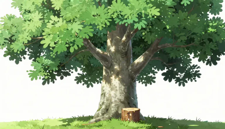 Visual representation of "beech" - A type of large tree with smooth grey bark, glossy leaves, and hard, pale, fine-grained timber.