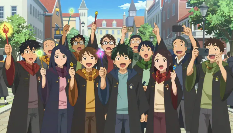 Visual representation of "fandom" - The group of people who like a certain thing, person, show, etc.