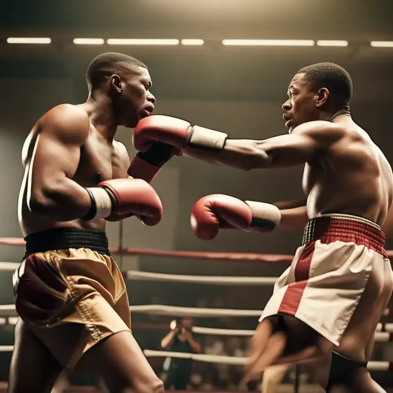 Visual representation of "chisel" - In sports, especially boxing, a strong, pointy punch.
