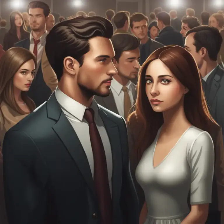 Visual representation of "only have eyes for/have eyes only for somebody" - To be interested in or attracted only to one person