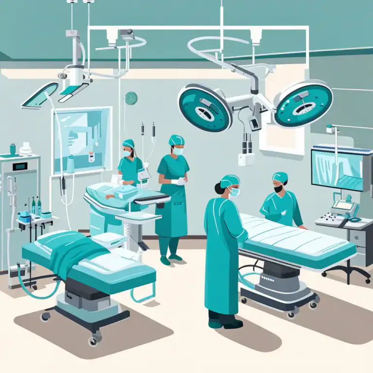 Visual representation of "theatre" - A room or building for lectures or surgical operations