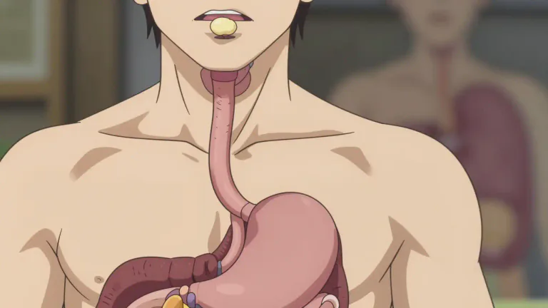Visual representation of "oesophagus" - The tube which carries food from the mouth to the stomach